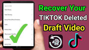 TikTok Drafts Recovery